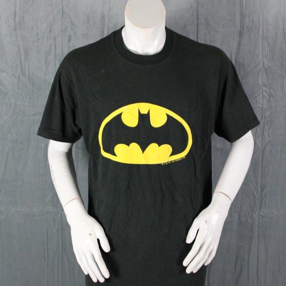 Vintage Batman Shirt - Early 1990s Classic Logo by Novel Teez - Men's XL - Picture 4 of 9